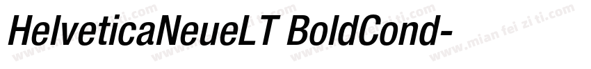 HelveticaNeueLT BoldCond字体转换